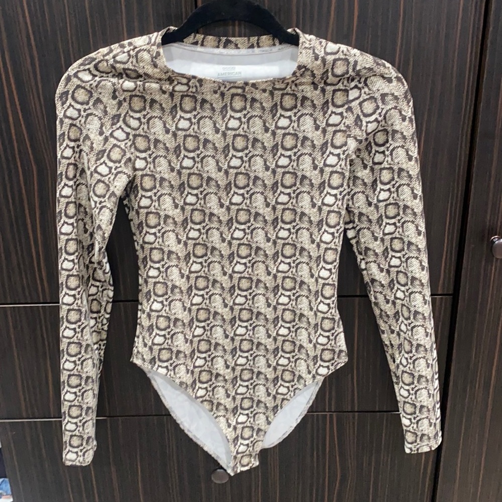 Good American Snakeskin Bodysuit